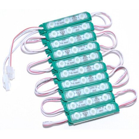 MODUL GRUP VERDE 3 LED X 2W , 20BUC/SET. 220V